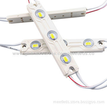 3pcs SMD5730 12V DC Waterproof IP65 Rectangle LED Injection Module Lights with 3-year Warranty